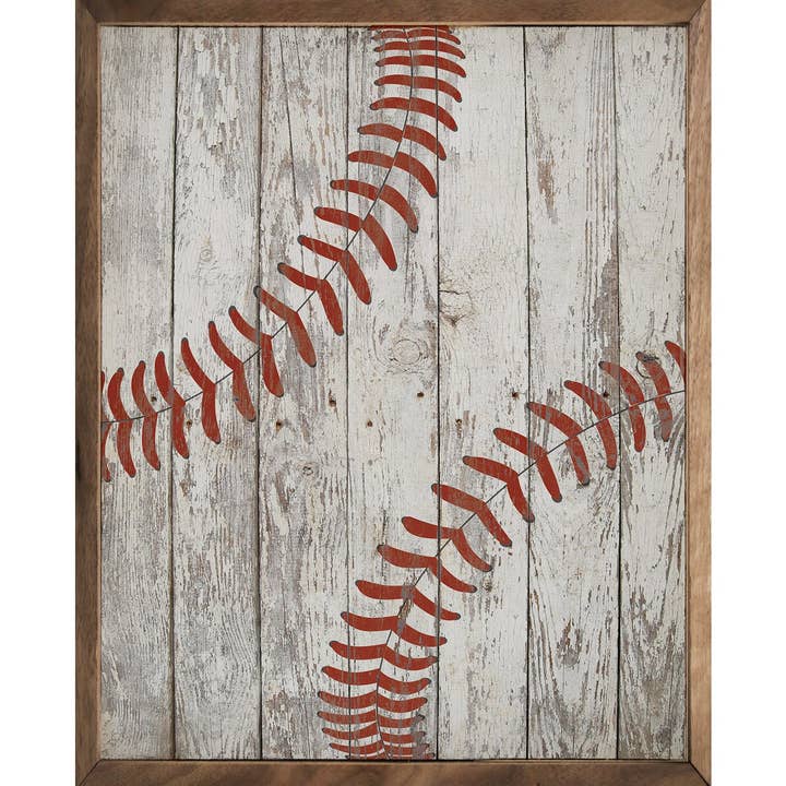 Rustic Baseball Print for wholesale by Kendrick Home