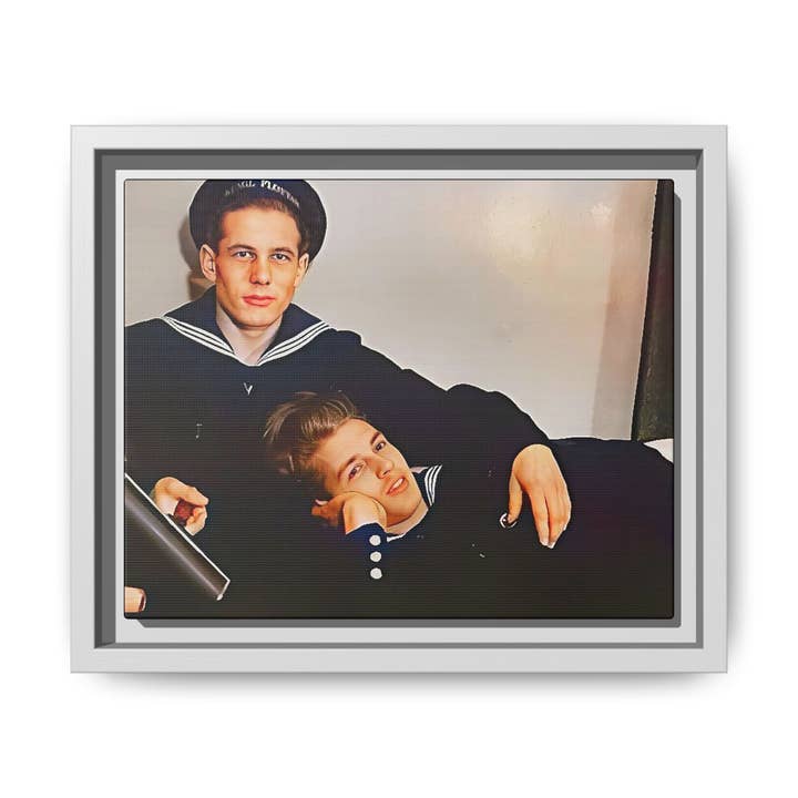 Walt & Pete - Wholesale Photograph - paire 010 | Framed Vintage Photo - Matte Canvas2