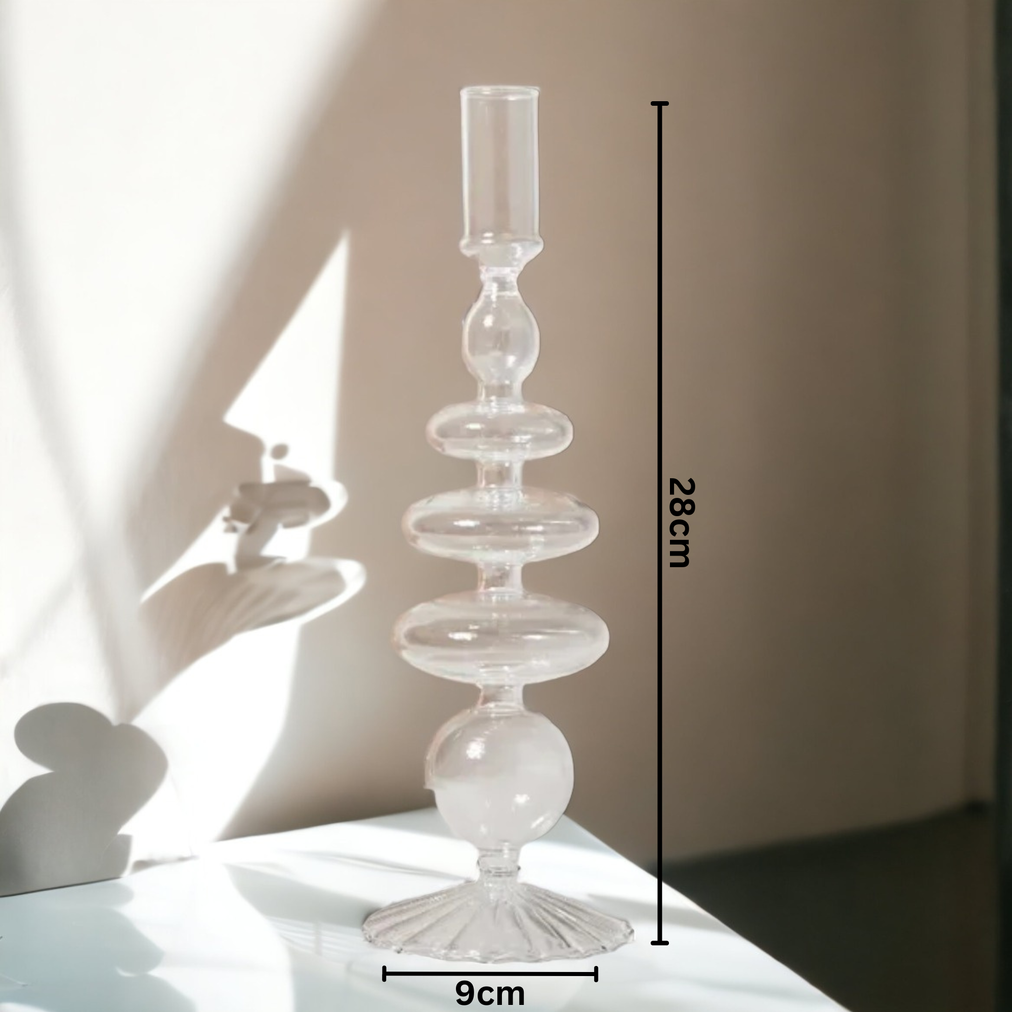 IVORE.GROUP (We cover All Import duty) – Engroshandel Lyseholder – Retro glas klassiske håndlavede lysestager i farvet borosilikatglas10