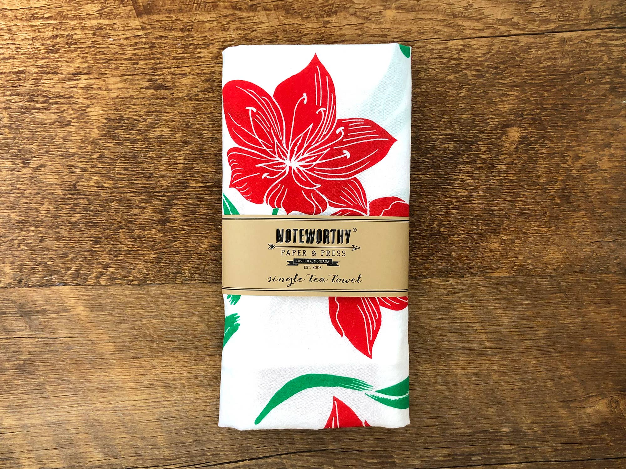 Noteworthy Paper & Press - Wholesale Tea Towel - Amaryllis Tea Towel5
