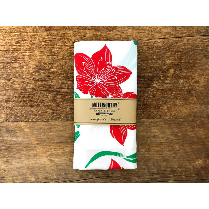 Noteworthy Paper & Press - Wholesale Tea Towel - Amaryllis Tea Towel5
