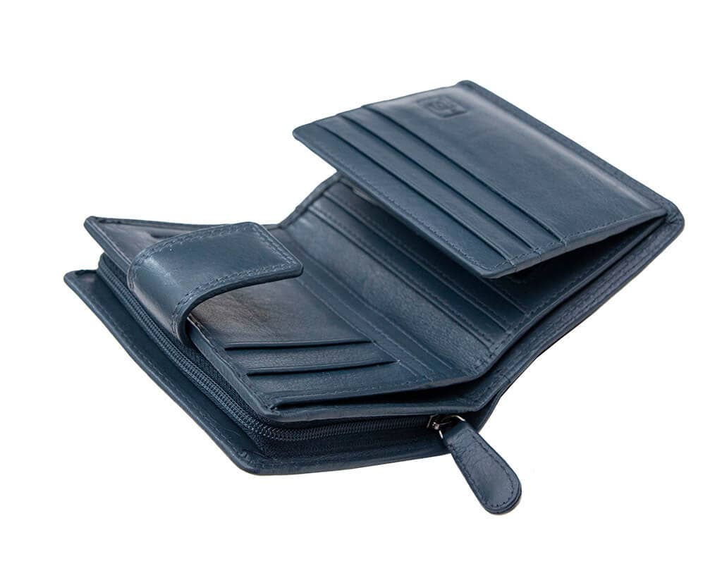 PRIMEHIDE - Vente Portefeuille – femme - Petit sac à main en cuir à trois volets Verona - 231131