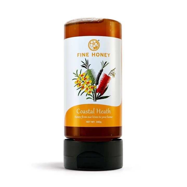 Fine Honey Coastal Heath 340g & 500g Squeeze Bottles for wholesale by Australia's Manuka