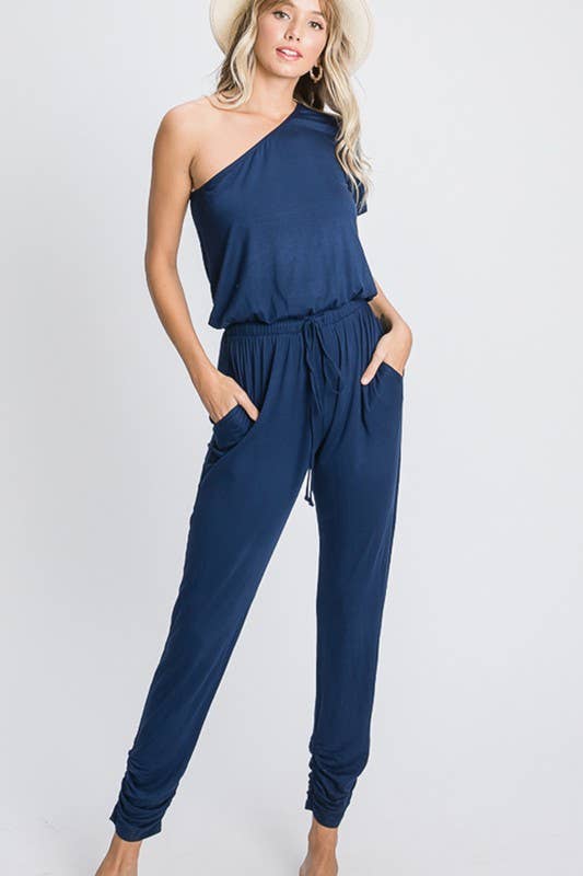 HEIMISH – wholesale Jumpsuit – Women's – SP1097-10 ONE SHOULDER SOLID JUMPSUIT WITH RUCHED12