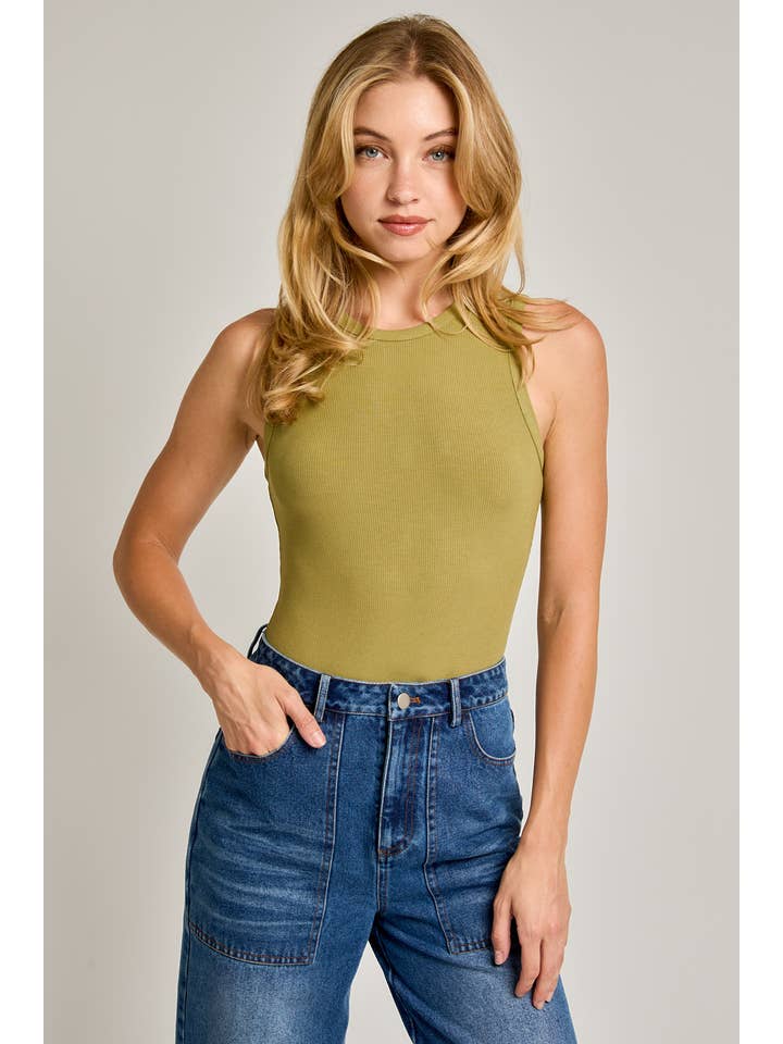 LE LIS - Wholesale Bodysuit - Women's - ROUND NECK SLEEVELESS BODYSUIT26