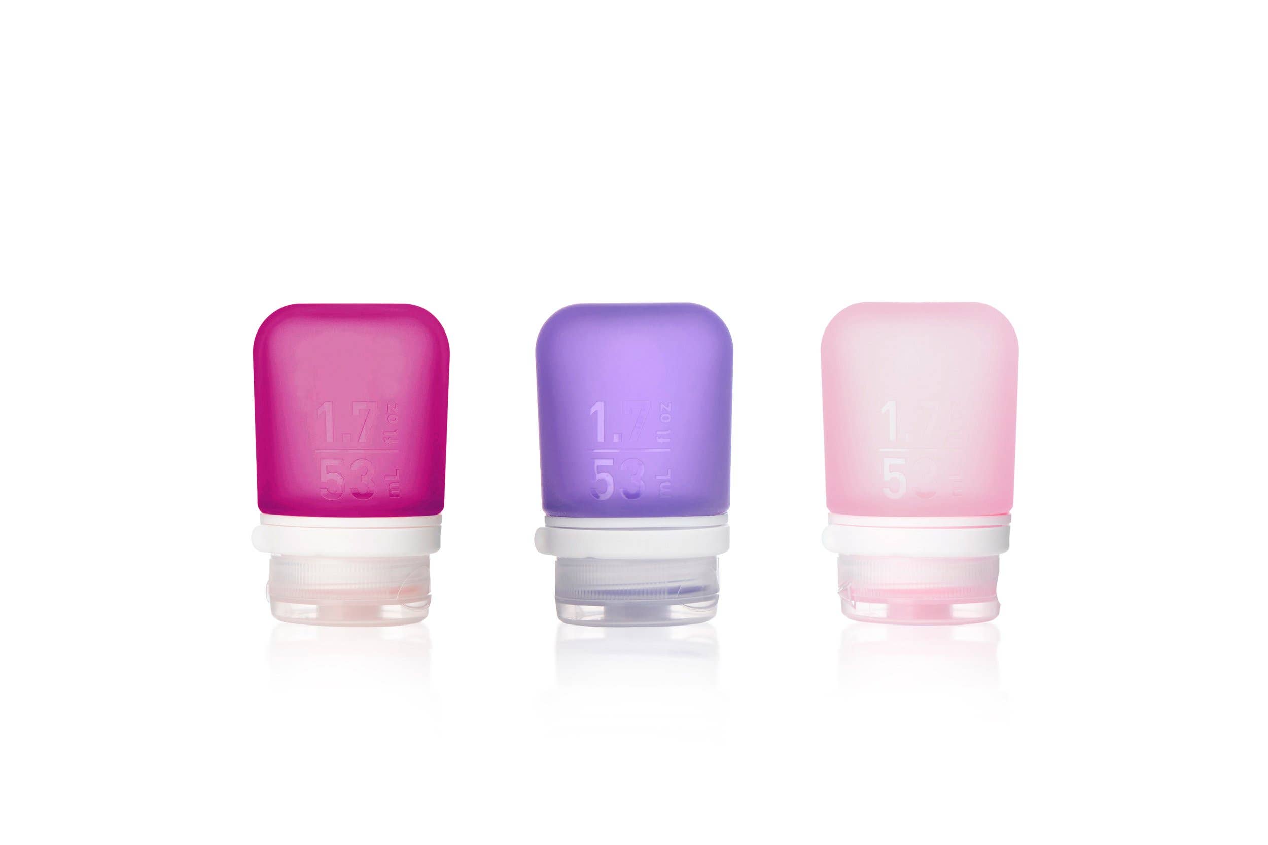 humangear – Großhandel Reiseflasche/-behälter – humangear GoToob+ 3er-Pack nachfüllbare Silikon-Reiseflaschen4