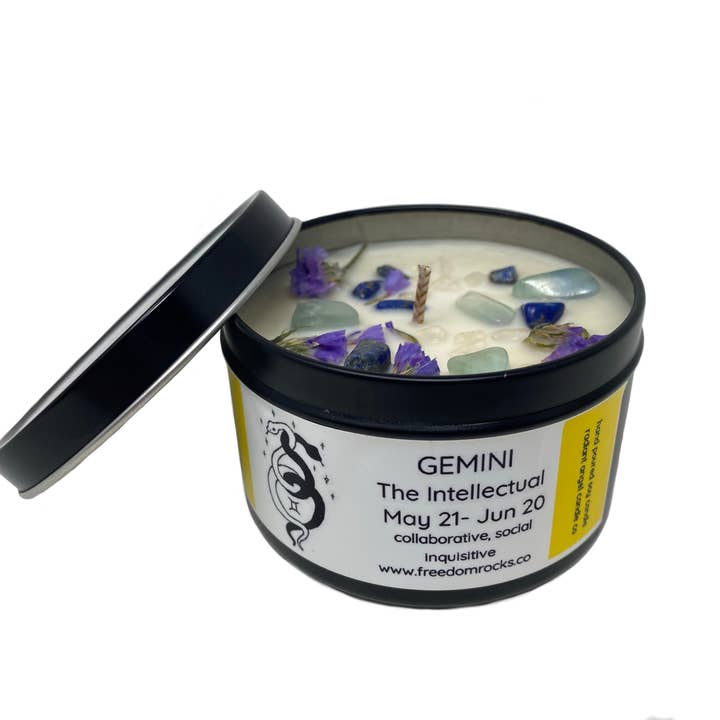 Freedom Rocks - Wholesale Travel Candles - Freedom Rocks Astrology Candles - Crystal Infused10