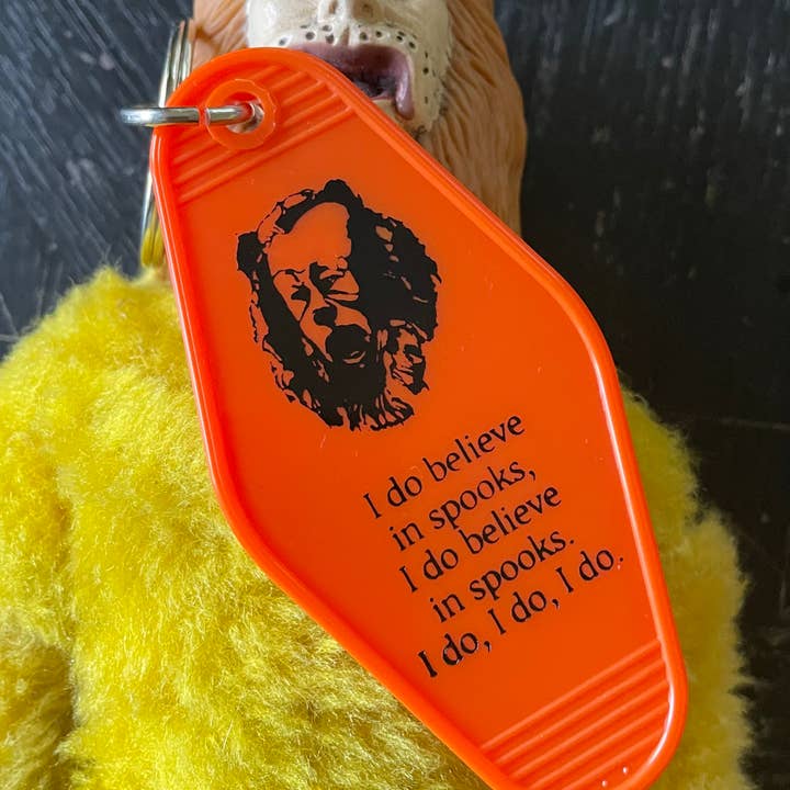 Motel Key Fob - Coward Lion (Oz) - Quote (I do believe in..) for wholesale by The 3 Sisters Design Co.