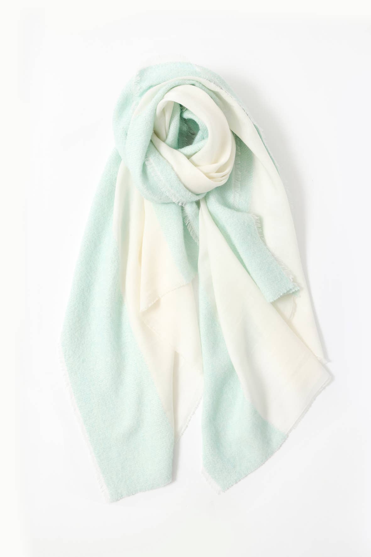 Abstract - Wholesale Scarf - Women's - Wool blend scarf with bouclé details19