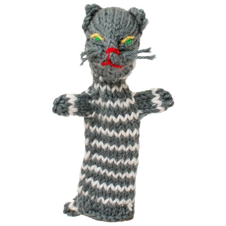 Lucuma Designs - Wholesale Finger Puppet - Kids & Baby - Cat - Organic Cotton Finger Puppet - Natural Toy2