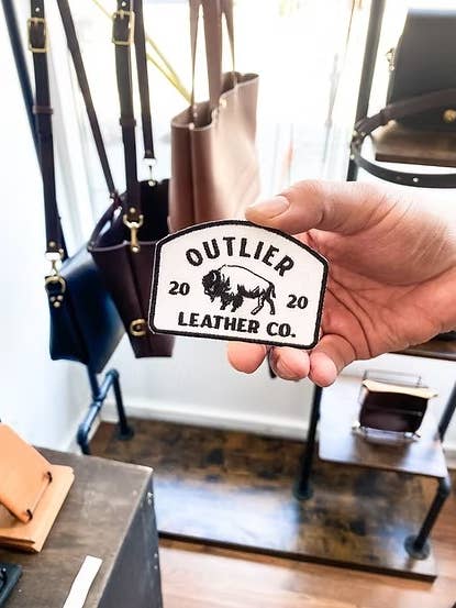 Buffalo Badge Patch for wholesale by Outlier Leather Co.