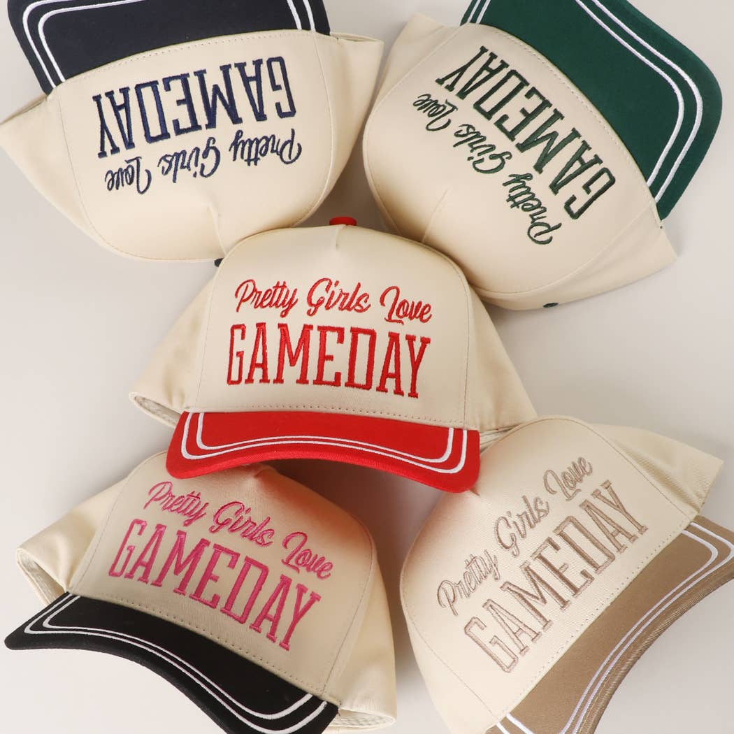 Fashion City - Wholesale Trucker Hat - Women's - PRETTY GIRLS..Embroidery Double Stitch Trucker Hat12