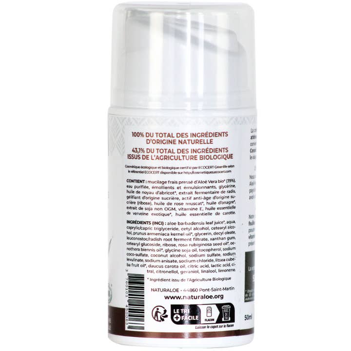 NaturAloe - Wholesale Anti-Aging Moisturizer - Organic anti-wrinkle cream with Aloe Vera - 50ml airless4