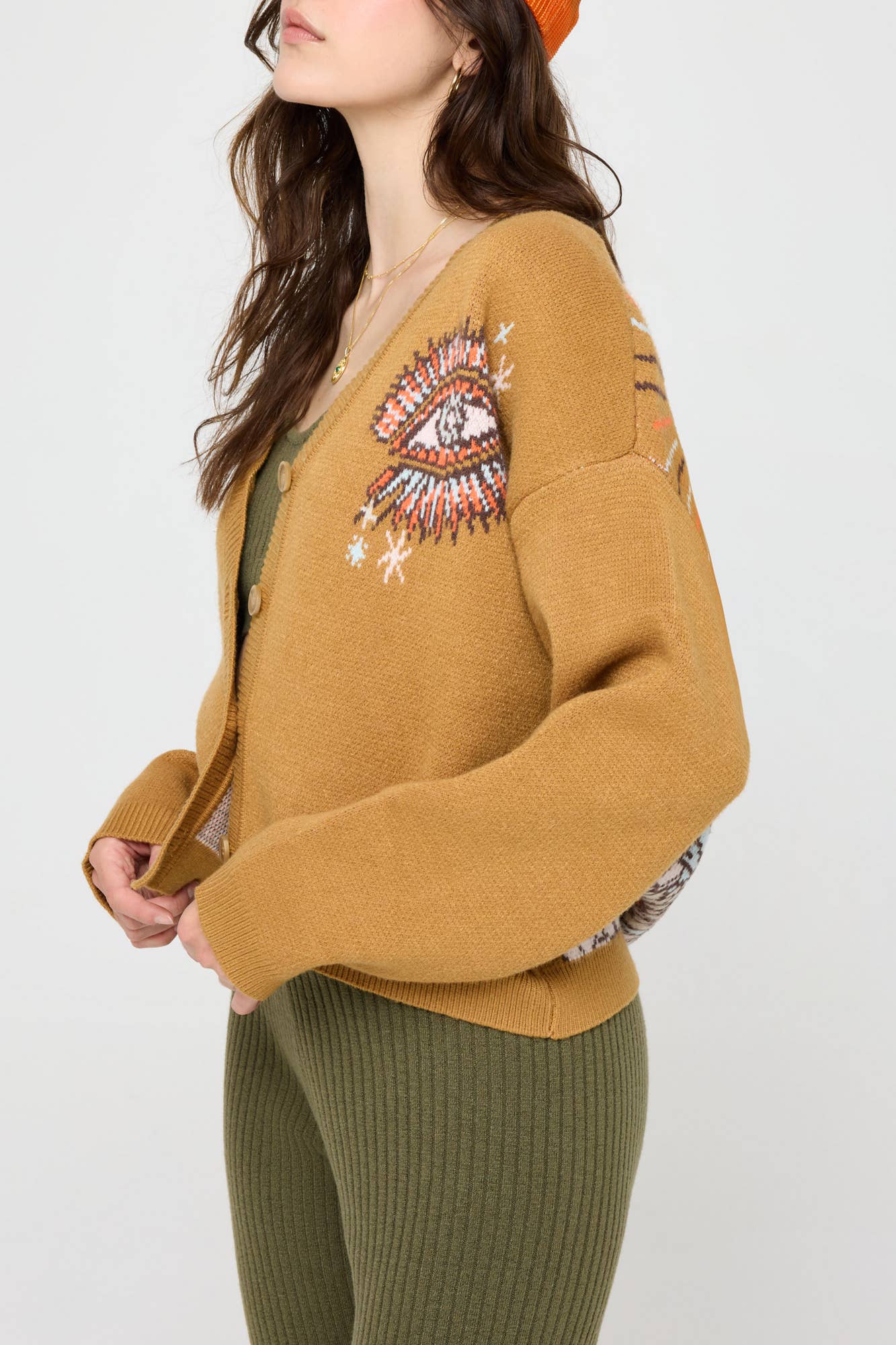 Hazel Golden Hour Delaney Cardigan for wholesale on Faire2