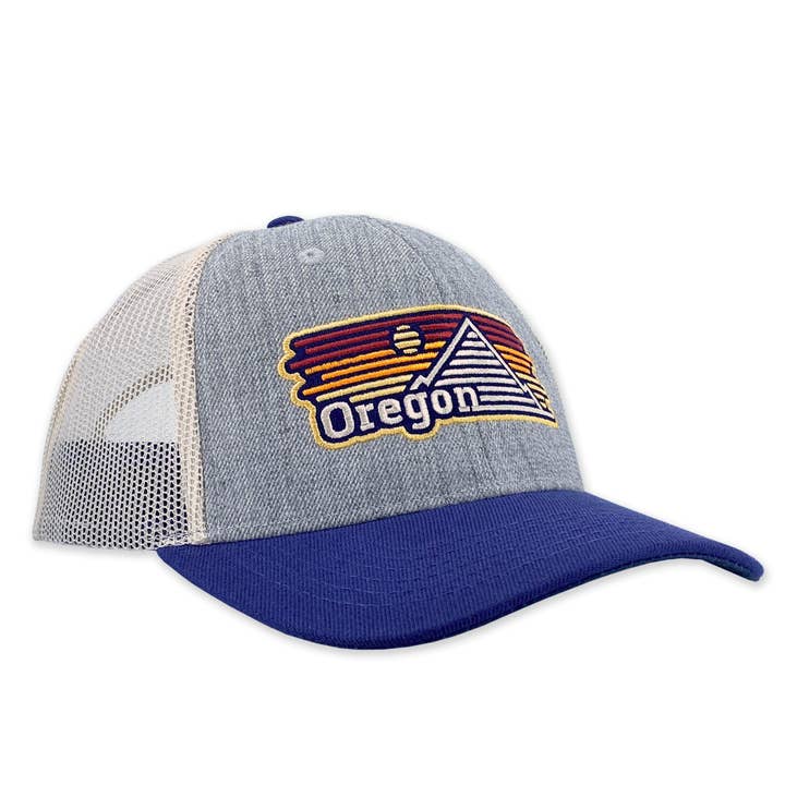 Oregon Horizons | Curved bill snapback hat for wholesale by Little Bay Root
