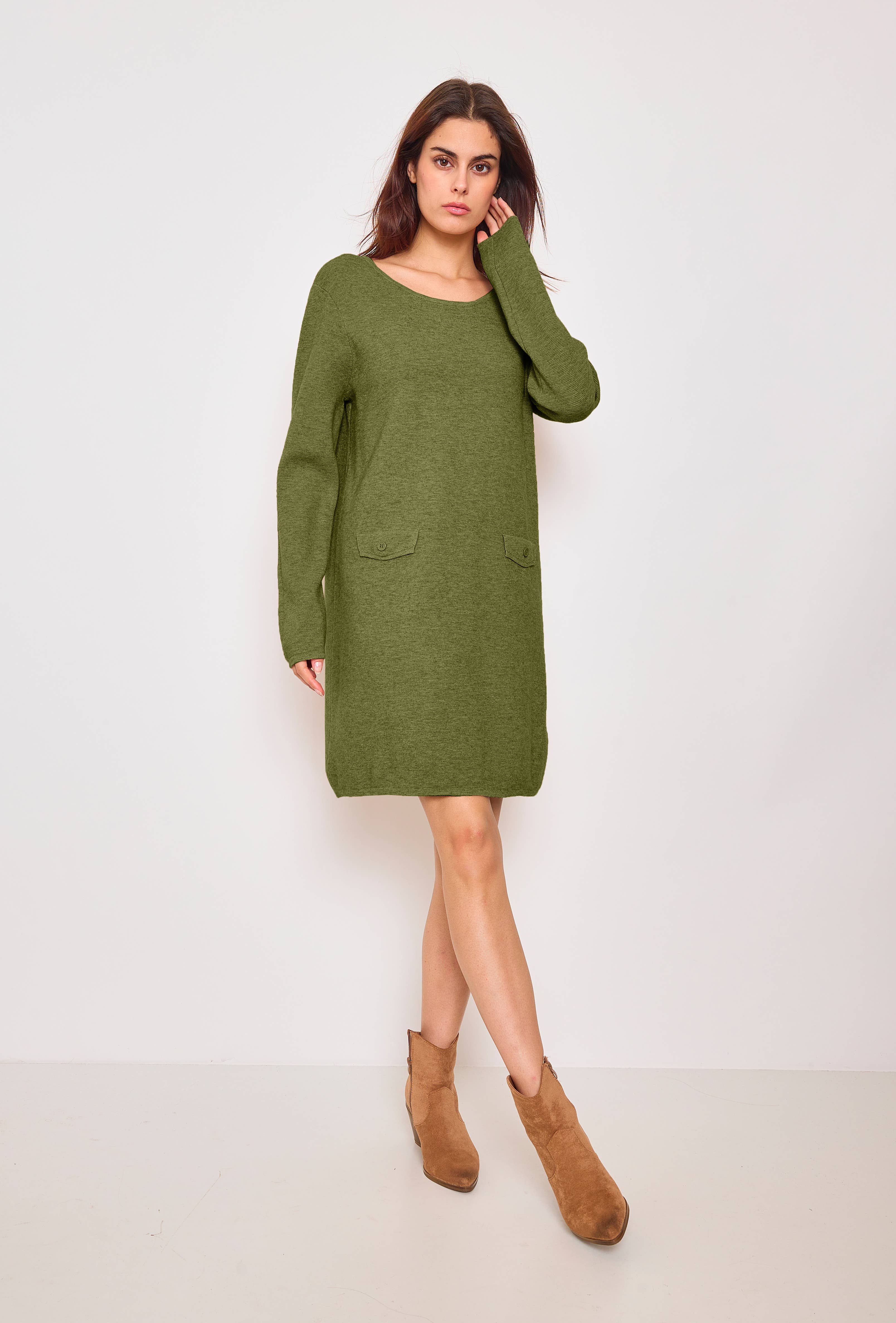 SUNNY STUDIO - Wholesale Dress - Women's - Chic long-sleeve knitted dress5