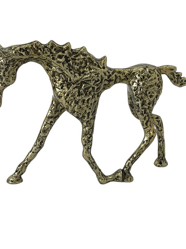 Escultura Garanhão em Ouro Europeia por atacado de Elegance Beyond