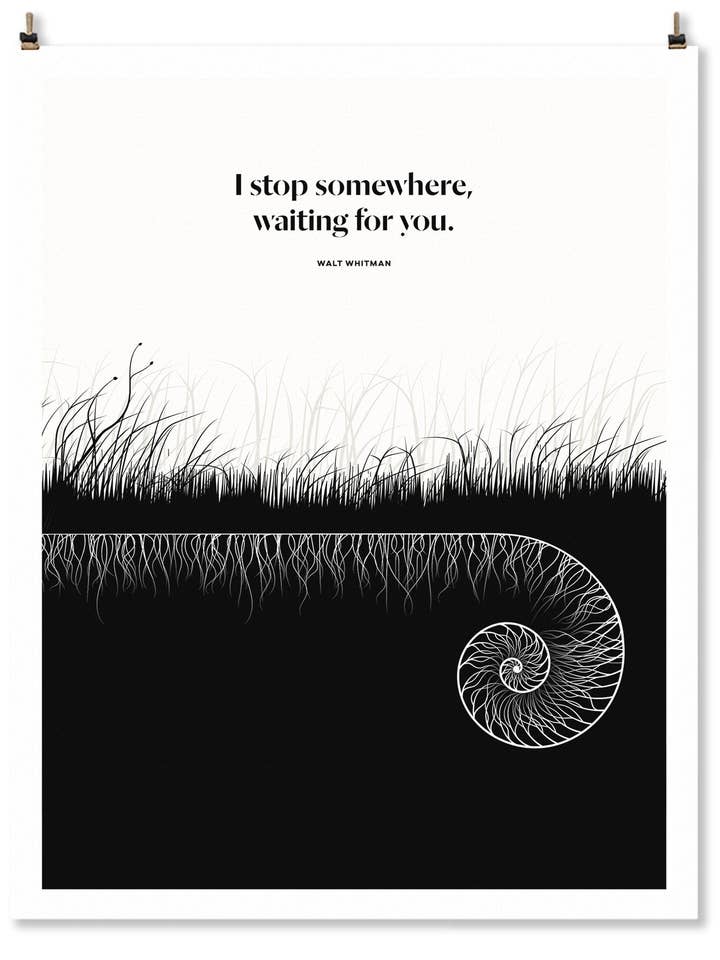 Impression d'art Walt Whitman 11 x 14 pour la vente par Obvious State