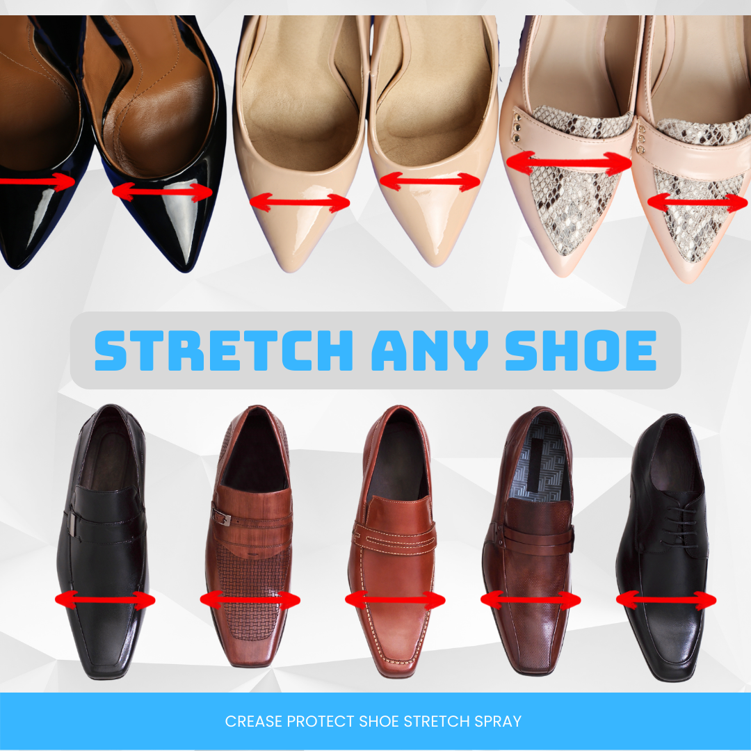 Crease Protect – wholesale Shoe polish – Unisex – Shoe Stretch Spray - Softens & Stretches4