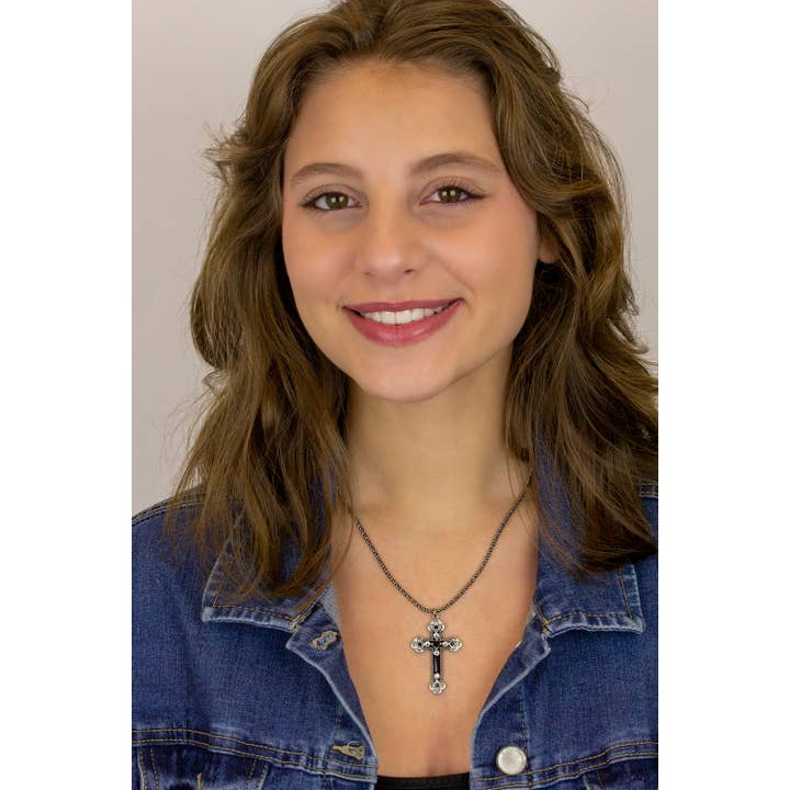 Anne Koplik Designs, Inc. - Wholesale Pendant/Charm Necklace - Morgana Crystal Cross Necklace