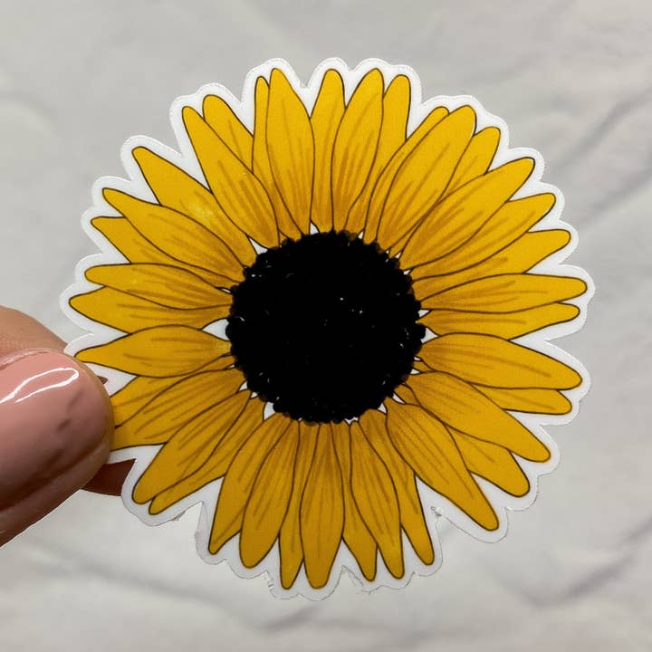 Autocollant tournesol pour la vente par Slik Art and Design