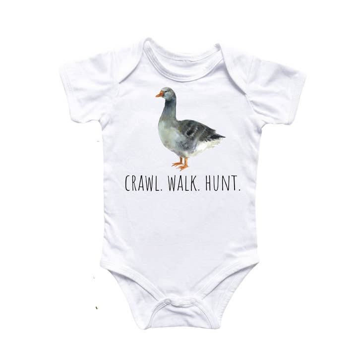 Goose Hunting - Baby Boy Girl Clothes Infant Bodysuit Funny Cute Newborn for wholesale by North Fork Forager LLC