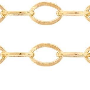 Delicate Flat Cable Chain 14Kt Gold Filled 2x1.5mm -100ft for wholesale by Plazko