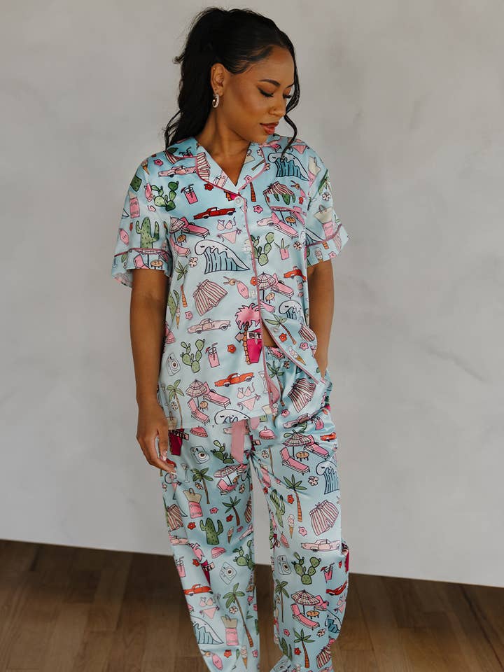 Luxe, Trendy, & Cozy Pajamas, Desert Inspired, Vacay Vibes for wholesale by Spikes and Seams
