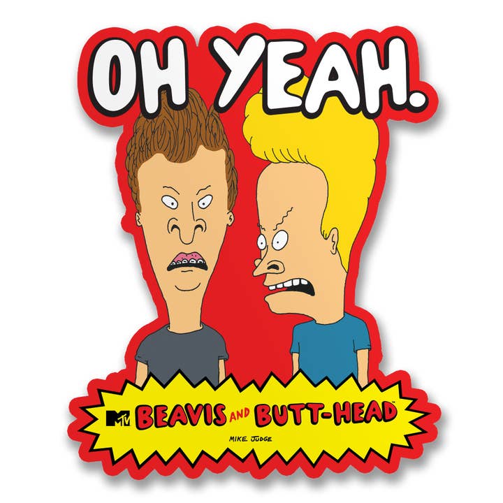 Beavis and Butt-Head Oh Yeah! Stickers for wholesale by Hybris Production AB