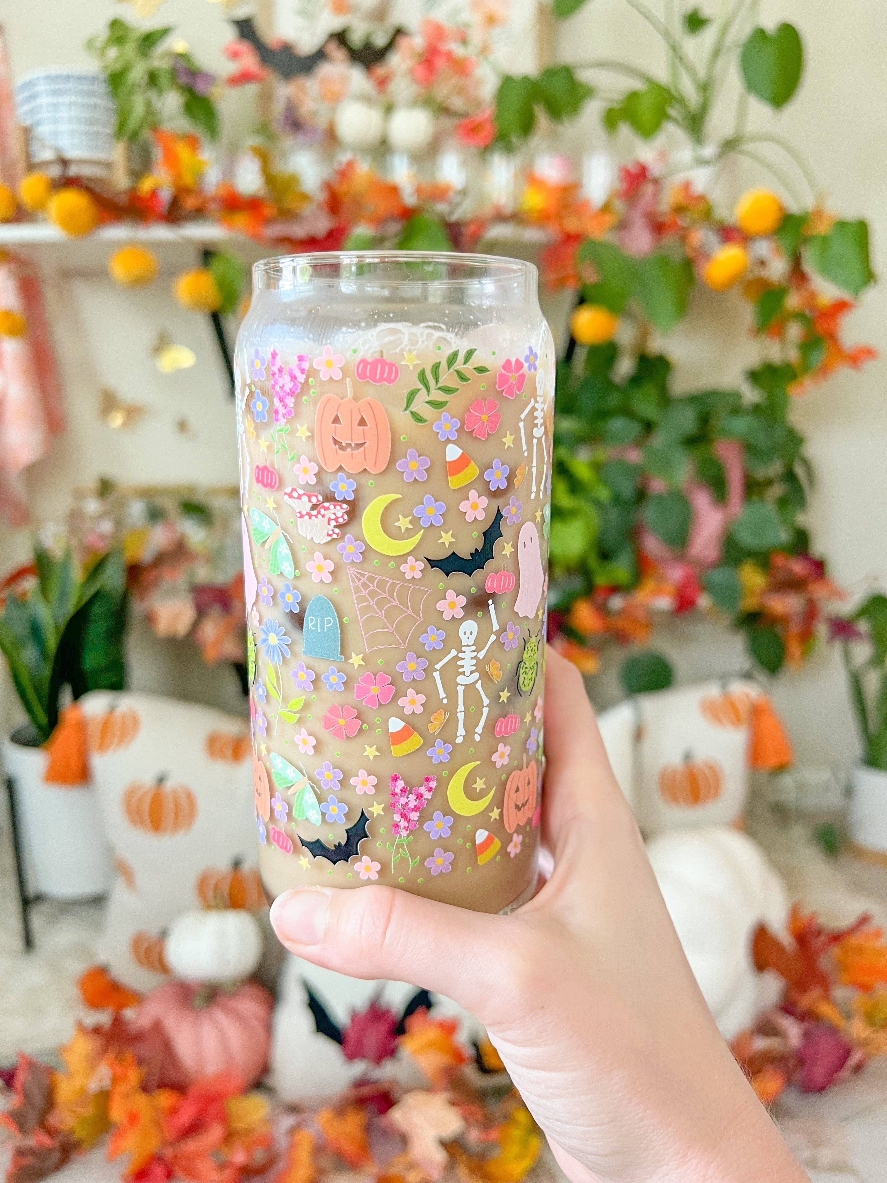 Hart and Flora Shop - Wholesale Drinking Glass/Cup - 20oz Colorful Halloween Glass5