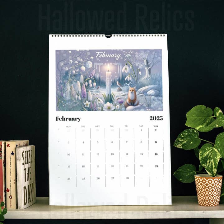 Hallowed Relics - Vente Calendrier - Calendrier lunaire païen wiccan 2025 avec suivi des phases de la lune3