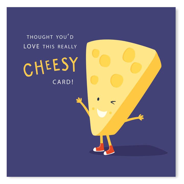 Cheesy Birthday Card for wholesale by Klara Hawkins