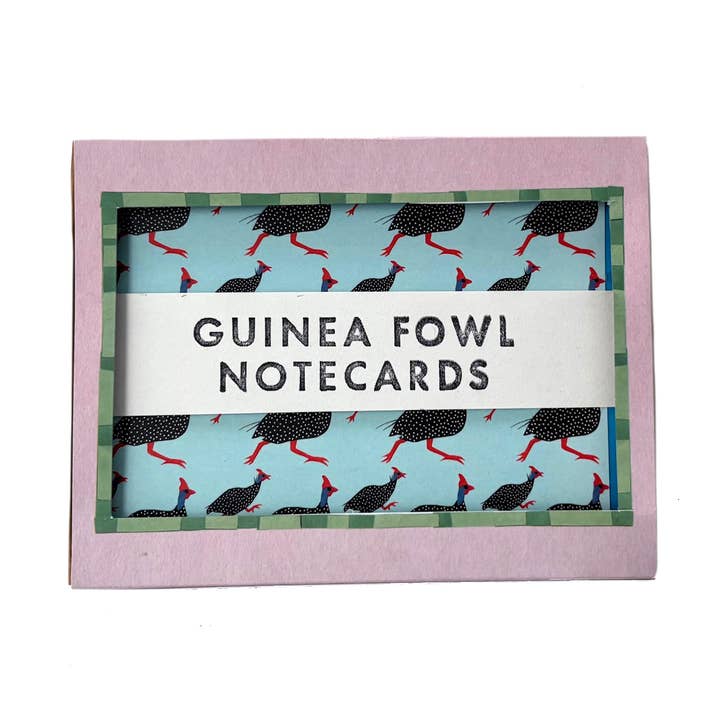 Guinea Fowl Notecards Set of 6 for wholesale by LOU & LUCY PAPER GOODS