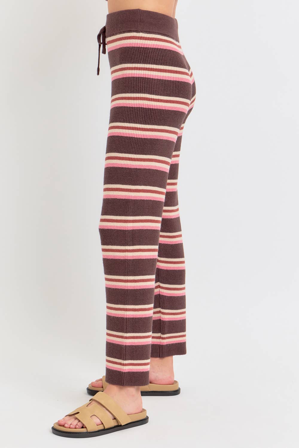 Sweet Lovely by Jen – wholesale Lounge Sweatpants/jogging bottoms – Women's – KNIT STRIPED PULL-ON-PANTS 16