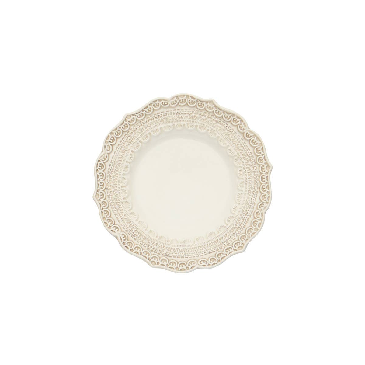 Arte Italica & Crown Linen Designs - Wholesale Appetizer Serveware - Finezza Cream Bread / Canapé Plate