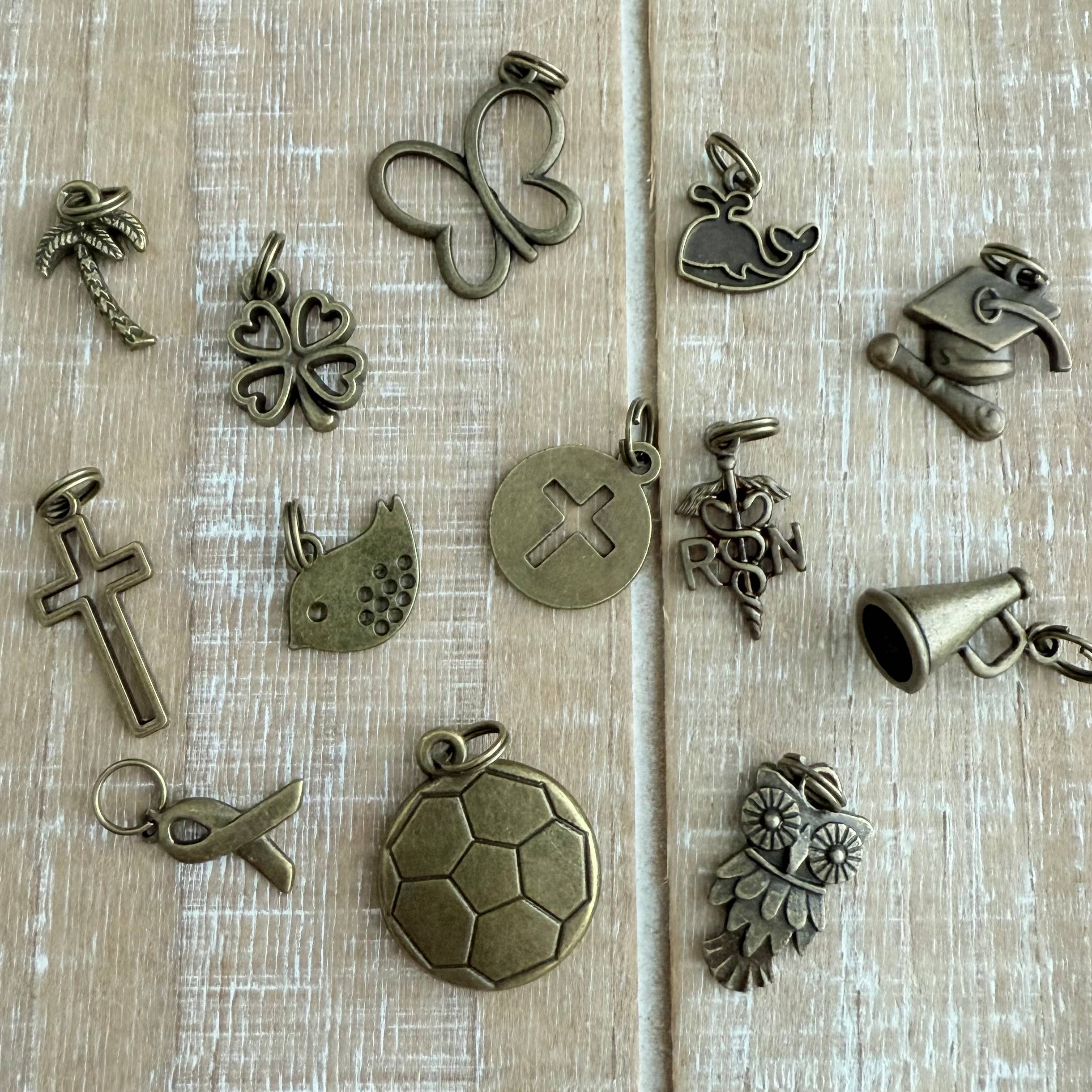 Define Charm Bar - Wholesale Individual Charm/Pendant - Antique Bronze Metal Charms - Create your own Charm Bar!4