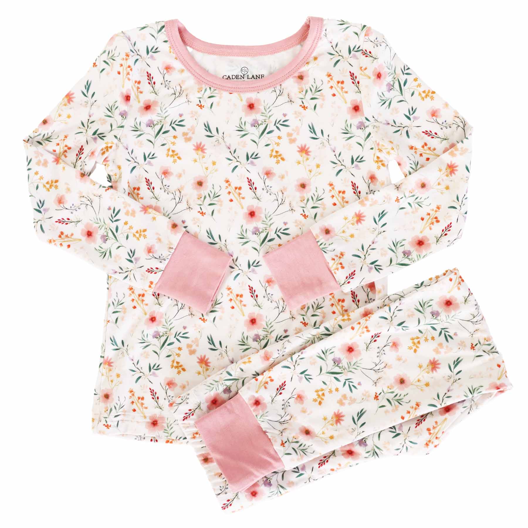 Caden Lane - Wholesale Sleepwear Set - Kids - Winnie's Wildflowers Two Piece Pajama Set1