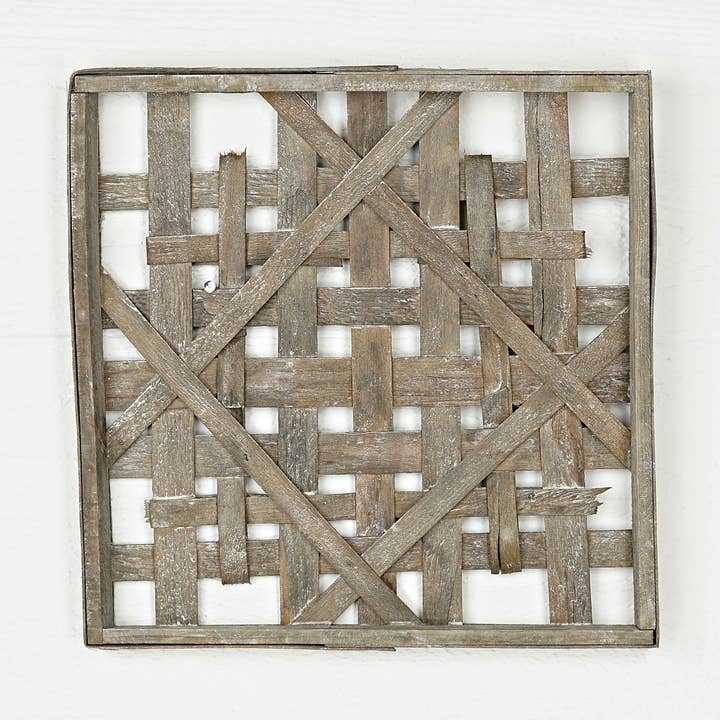 M10537-16in Woven Frame-Gray Wash color-Square and other Purchase Wholesale woven nook. Free Returns & Net 60 Terms on Faire trending on Faire.