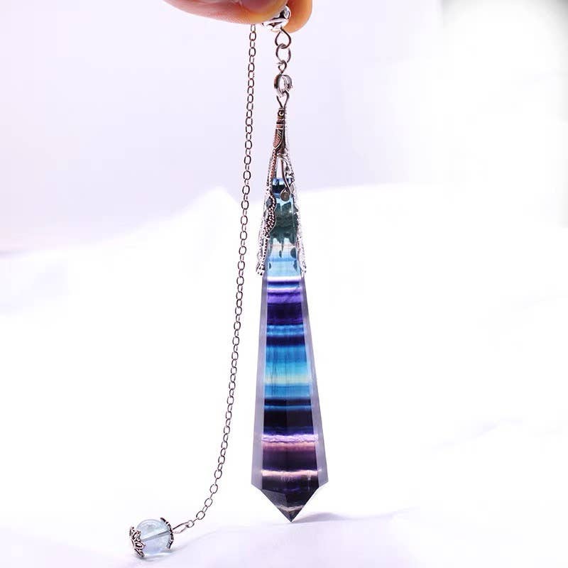 Gemcohub – Pedra/cristal espiritual por atacado – Pêndulo de Pedra Cristal Natural com 12 Faces Poliédricas3