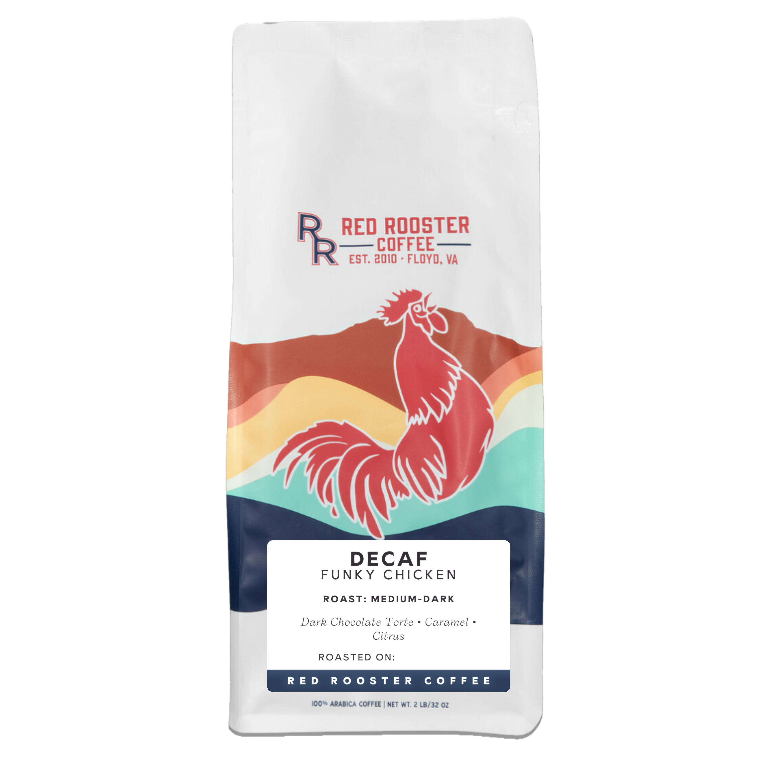 Red Rooster Coffee Roaster - Wholesale Coffee Beans - Organic DECAF Funky Chicken - Coffee Beans1
