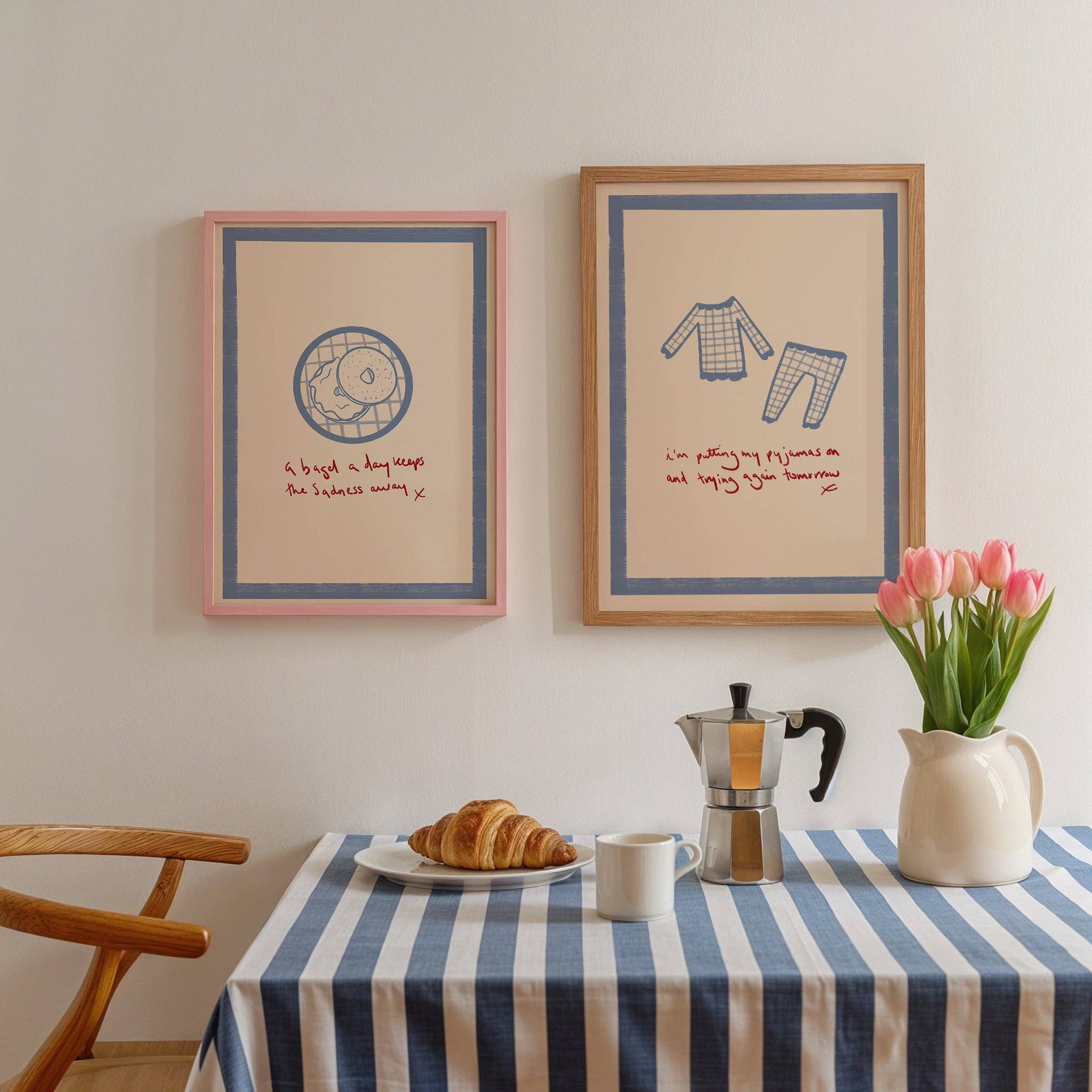 Print and Pigment – wholesale Art print – I'm Putting My Pyjamas On And Trying Again Tomorrow Hand Drawn Print4