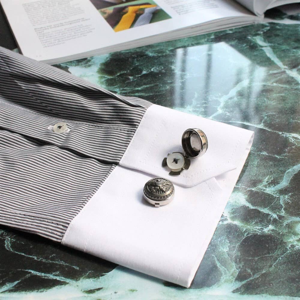 COOLMENCLUB - Wholesale Cufflinks - Button Cover Cufflinks Handmade Cuff Links Unique Design4