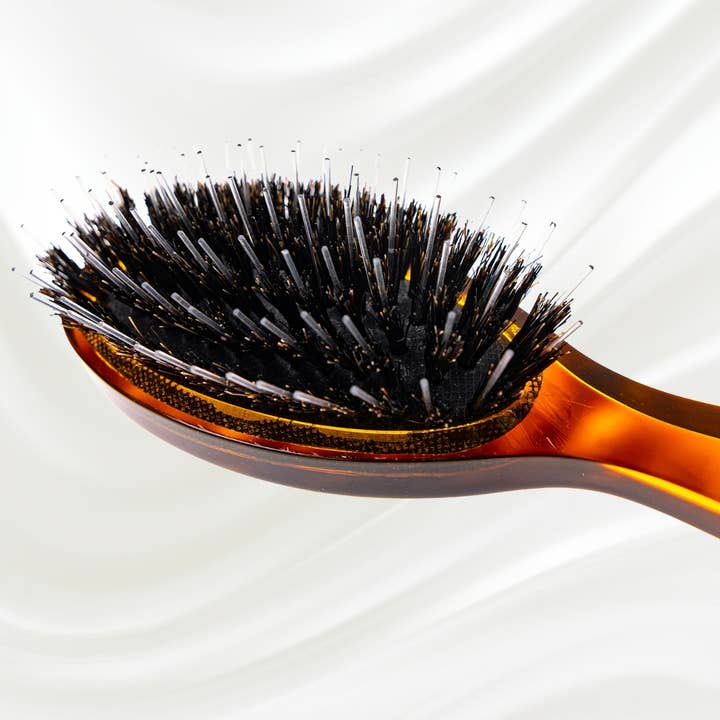 Koh-I-Noor - Wholesale Hair Brush/Comb - Jaspe Pneumatic Boar and Nylon Pin Oval Brush, Small5