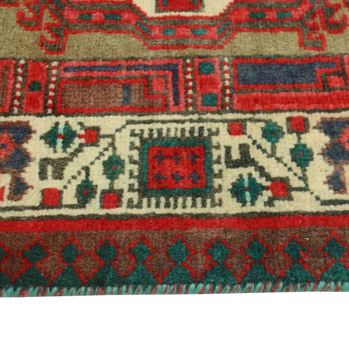 Noori Rug - Wholesale Area Rug - Fine VTG Basil Brown/Ivory Runner, 3'3" x 11'0"5