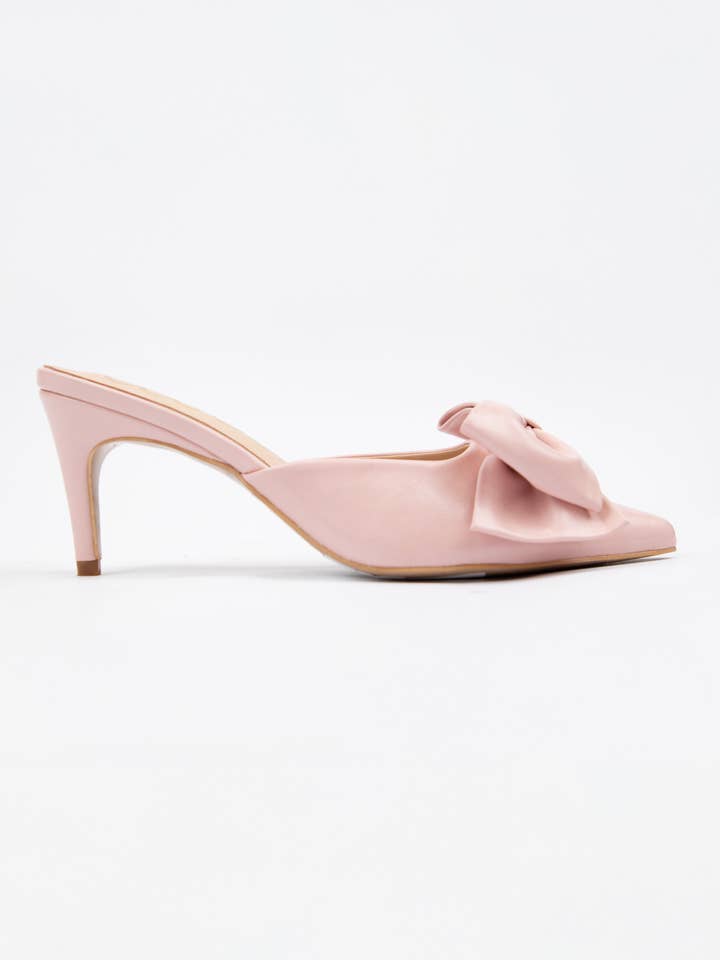 CCOCCI - Wholesale Low Heels - Women's - CAROL BIG BOW ON POINTED-TOE KITTEN HEEL5