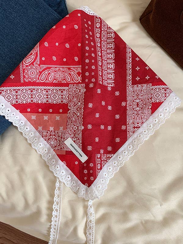 Sweet Floral Lace Headband with Lace Trim for wholesale by Funkyrel® Atzbranding Limited