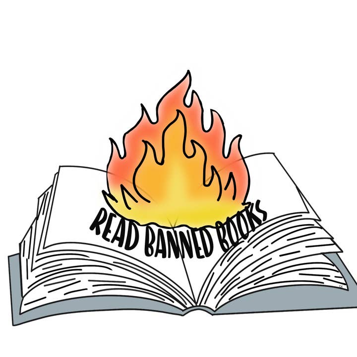 Read Banned Books Sticker for wholesale by Southpaw Draws