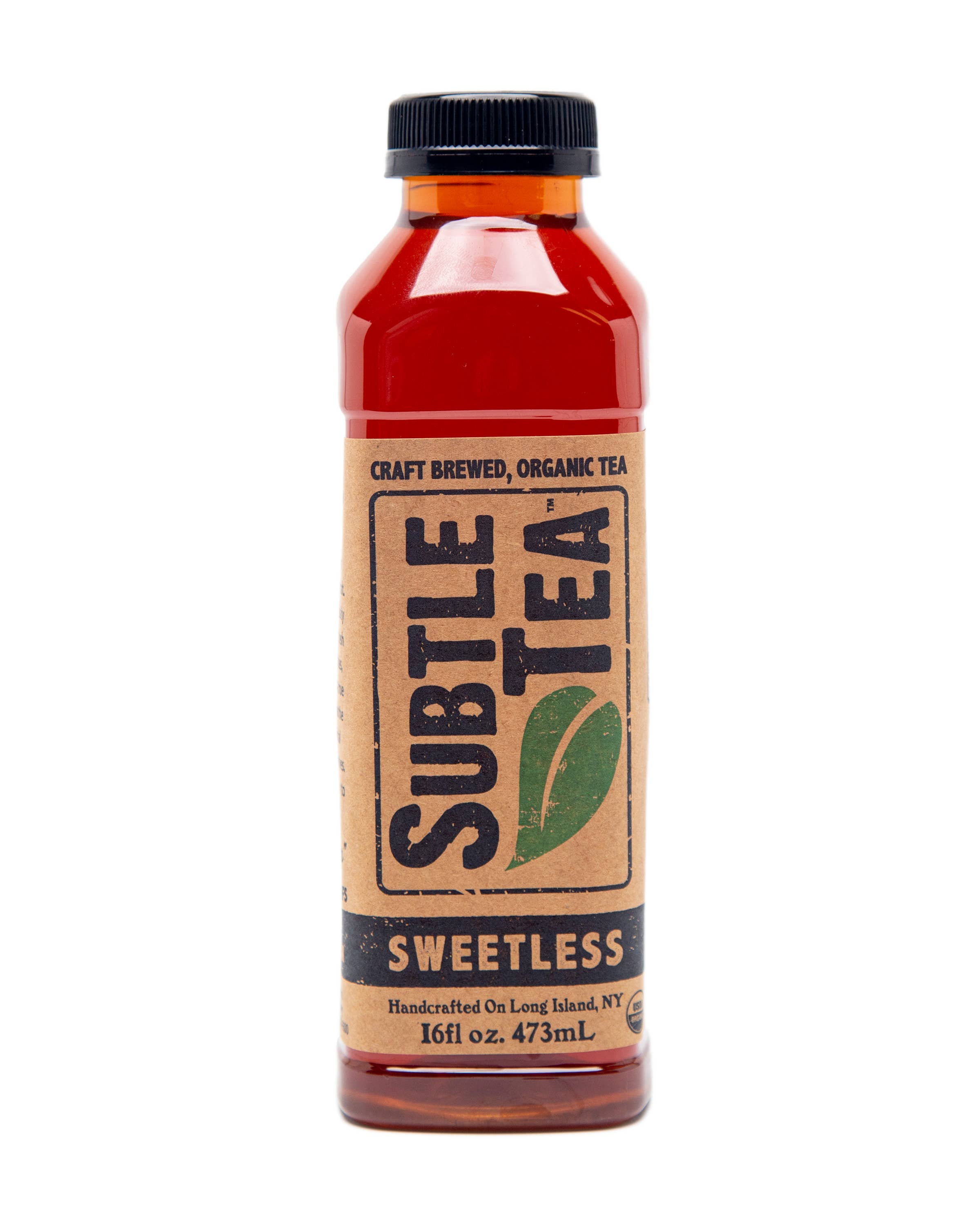 Subtle Tea - Wholesale Iced Tea - Subtle Tea Sweetless Black - 16 oz. - Case (12 Bottles)1