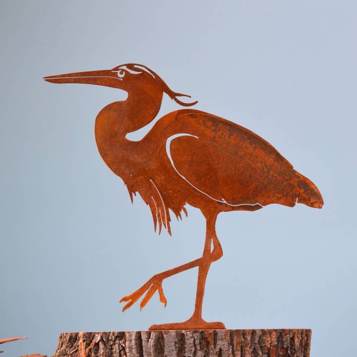 Elegant Garden Design - Wholesale Outdoor Ornament/Decor - Great Blue Heron Tab