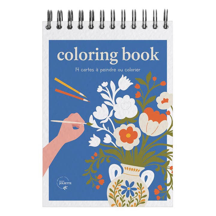 Livro de colorir A6 - Bloom por atacado de Maison Joliette